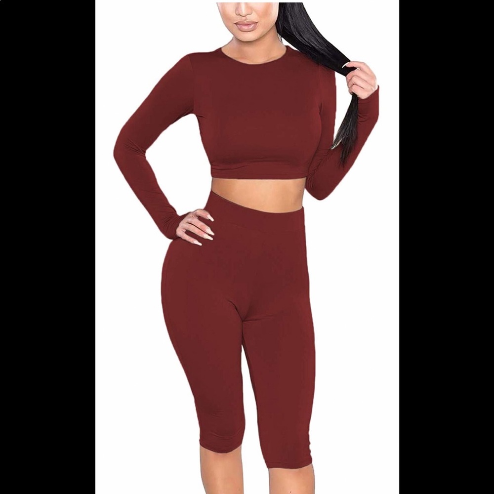☀️ 3/$30 Crop and High Waist Short Legging Set